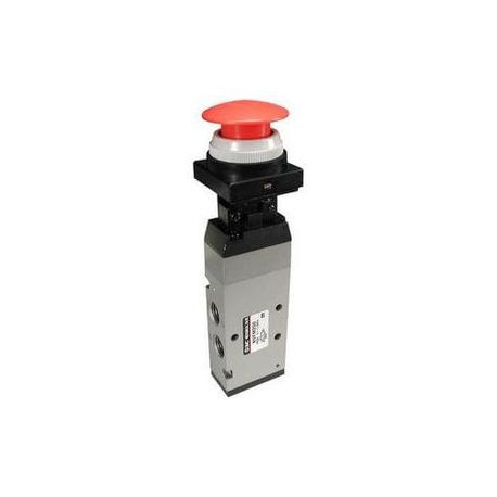 SMC® NVFM250-N02-34B NVFM Internal Pilot Mechanical Valve, 1/4 in Nominal, NPT End Style, 0.1 to 1 MPa Pressure, 1 Cv Flow Rate, 4 Ways, 2 Positions