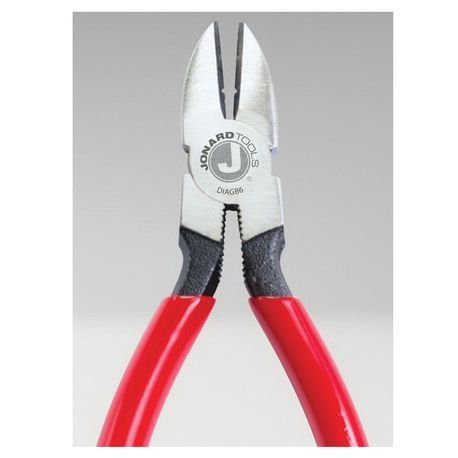 Jonard Tools® DIAGB6 Diagonal Stripping Plier, V-Notch Jaw, 7/8 in L x 3/4 in W x 3/8 in THK Jaw, 6-1/4 in OAL