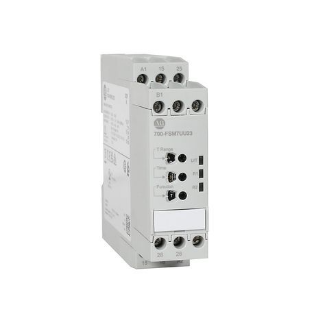 Rockwell Automation 700-FSM7UU23 700-FS High Performance Timing Relay, Multi-Function, Multi-function timing relays 10 Single-functions, (DPDT) 2 C/O, 0.05 s...300 hr, 24...48V DC / 24...240V AC, 50/60 Hz