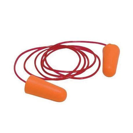 PIP® 265-100C Bullet Economy Earplug With Cord, 32 dB Noise Reduction, Tapered Shape, Disposable