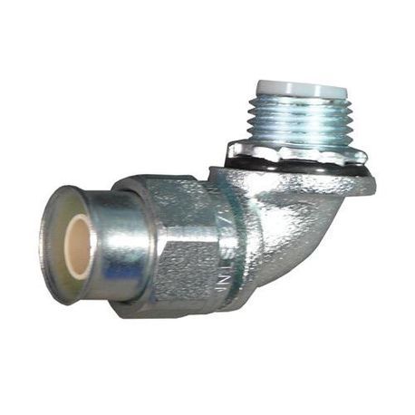 Appleton® STNM-90125 Conduit Connector With Insulated Throat, 1-1/4 in Trade, 90 deg Angle, Steel
