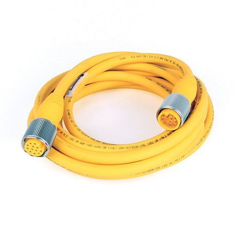 Rockwell Automation 889N-F12AFNU-5 Mini-Plus Style Standard Patch Cord, 12-Pin Straight Female x 12-Pin Straight Male Connector, 16.4 ft Cable Length