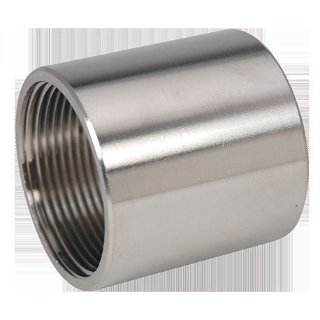 Gibson Stainless® CPL75 Conduit Coupling, 3/4 in, 316 Stainless Steel, For Use With NPS Threaded Conduit, Bright Polished