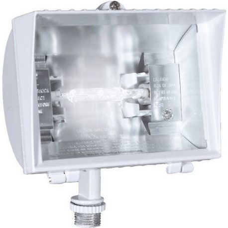 Rab Qf200w Floodlight Fixture Double Ended Quartz Halogen Lamp Rab Qf200w Floodlight Fixture Double Ended Quartz Halogen Lamp 130 V White Polyester Powder Coated Housing