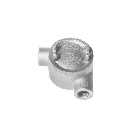 1/2IN CROUSE HINDS GUAX14 Conduit Outlet Box Cover Opening 4PORT 1/2IN CROUSE HINDS GUAX14 Conduit Outlet Box Cover Opening 4PORT