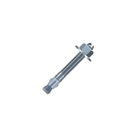 Lexar Industrial 100pk 1/4 X 1-3/4 Concrete Wedge Anchor Bolts – With Nuts & Washers – Zinc Steel