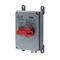 Wiring Device-Kellems Circuit-Lock® HBLDS3MQR Enclosed Labelless Non-Metallic Standard Unfused Disconnect Switch With LINKOSITY® (1) Pre-Wired Female Receptacle, 600 VAC, 30 A, 15 hp, 3 Pole