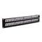 Hubbell Patch Panel, Jack, Unloaded, 48-Port, 19" W X 3.50" H