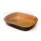 Durable® Large Black and Gold Entree Container with Dome Lid Combo (9553-PT-50)