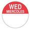 EcoLab® Wednesday 1" Cold Temp Label (10104-03-21)
