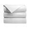 Manchester Mills® Essentials Centex White 81" x 103" Percale T180 Blend Full or Double Flat Sheet (0015300)