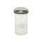 Thunder Group® Clear 12oz Glass Sugar/Cheese Dispenser w/Stainless Steel Perforated Top (GLTWSJ012P)