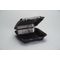 Genpak® Black 9.25" x 9.25" x 3" Foam Hinged Container (SN200-3L)