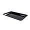 Fineline Settings® 18" x 12" Black Plastic Rectangle Tray (RC573PPBK)