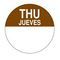 EcoLab® Thursday 1" Cold Temp Label (10104-04-21)