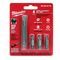 Milwaukee® 48-22-2110 11-in-1 Replacement Bit Set, Phillips®/Slotted/Square Point, #1, #2, 3/16 in, 1/4 in Point, 4 Pieces, Steel