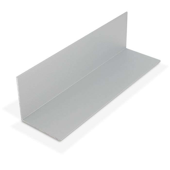 2/" x 2/" x 1//16/" Wall 3 Foot Length Aluminum Angle Clear Anodized
