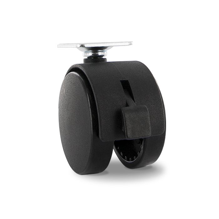 60mm Twin Wheel Nylon Caster with Brake and Top Plate!! 60mm Twin Wheel Nylon Caster with Brake and Top Plate!!