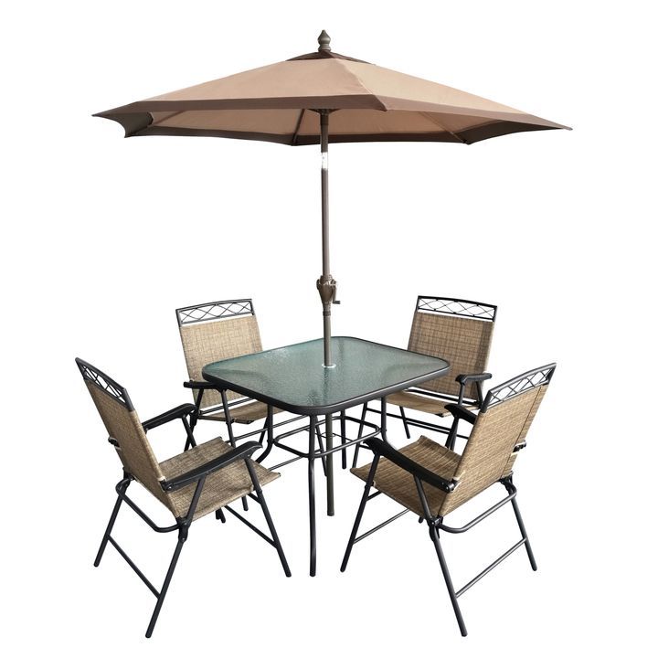 6-Piece Table & Chairs Patio Set Theisen's Home & Auto 6-Piece Table & Chairs Patio Set - 6-Piece Table & Chairs Patio Set Theisen's Home & Auto