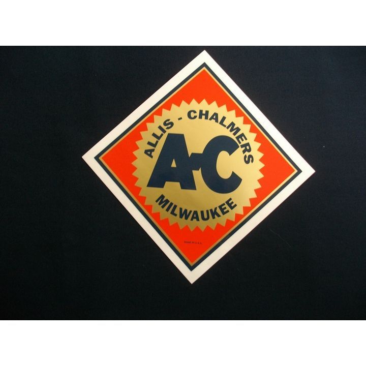 Allis-Chalmers 6" Diamond Orange Background Decal | Theisen\
