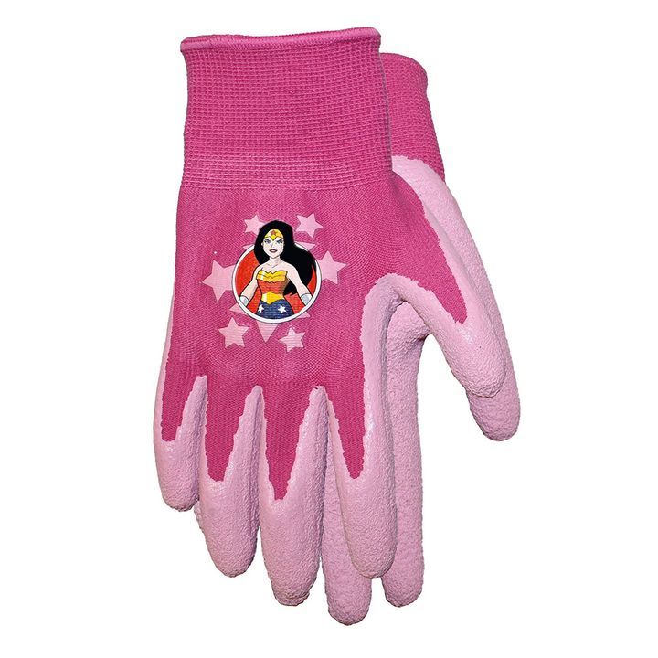 kids dc comics super friends wonder woman gripper gloves