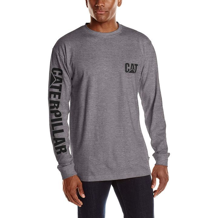 Caterpillar Trademark Banner Long Sleeve T-Shirt