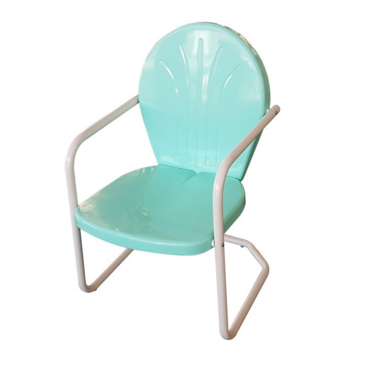 united general supply retro metal patio chair