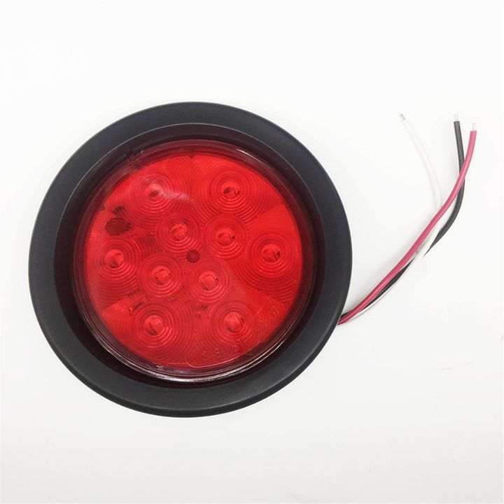 Red Lens 4 U0026quot Round Sealed Led Tail Light Kit