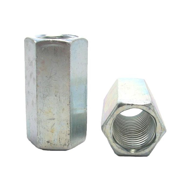 3/8"16 x 13/4" Overall Length Zinc Plated Coupling Nut K.L. Jack