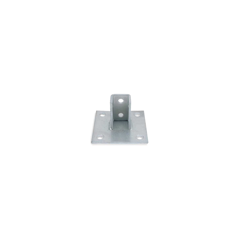 Zinc Plated Square Strut Base 6Hole Mount K.L. Jack