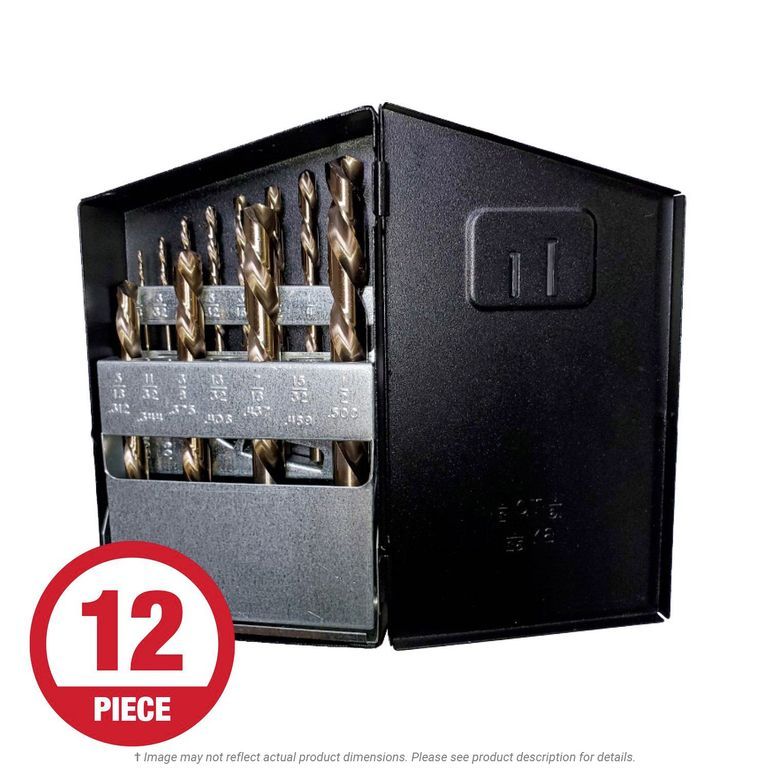 Viking #87651 LF-12 Premium 135° Left-Hand Drill Set (12 Piece