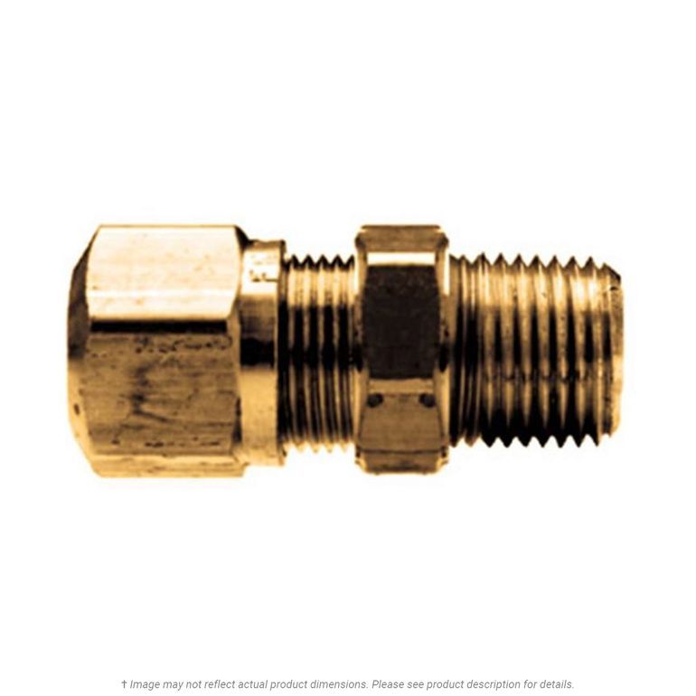 Brass DOT Connector 1/4" Tube x 3/8" Male Pipe Thread K.L. Jack