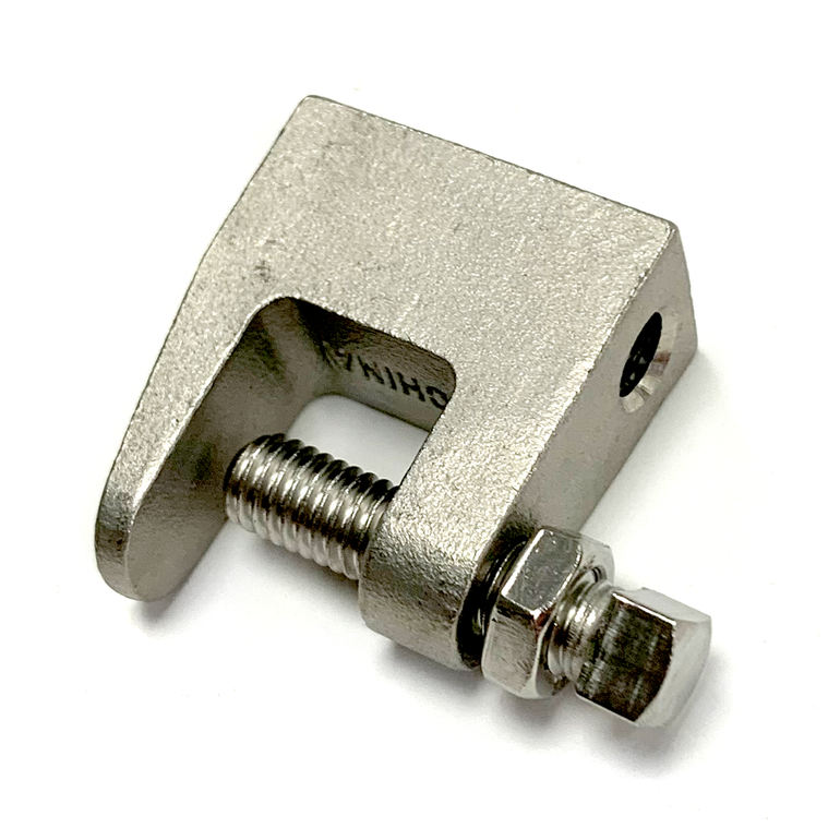 3/8"16 Stainless Steel Top Beam Clamp with Lock Nut K.L. Jack