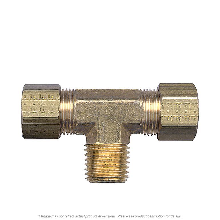 Brass Compression Branch Tee 1/2