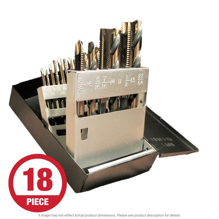 Viking #57580 SP-18TD Premium Plug Tap & Drill Set (18 Piece
