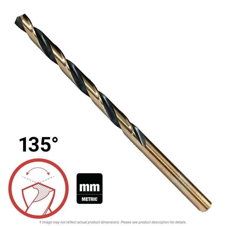 5.0mm Metric Super Premium Drill Bit 135° Split Point K.L. Jack