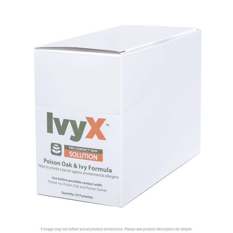 IVY clean QⅢ Ivy X Pre-Contact Poison Ivy Wipes 83640, 25 Wipes/Box | K.L. Jack