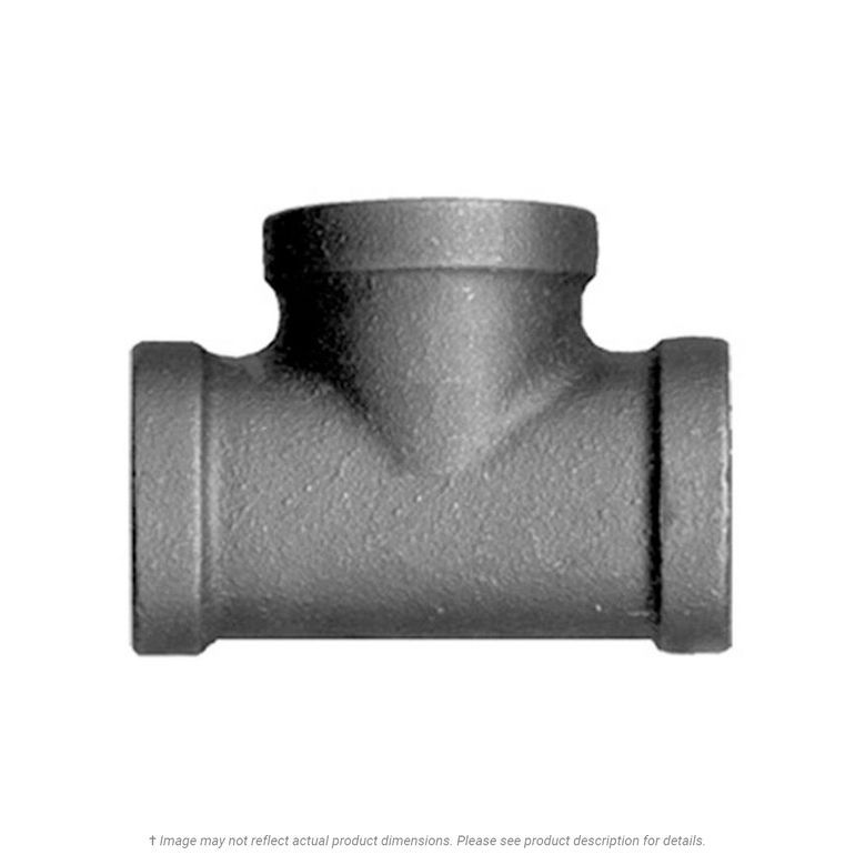 Black Iron Tee Pipe Fitting 2" Pipe Thread K.L. Jack