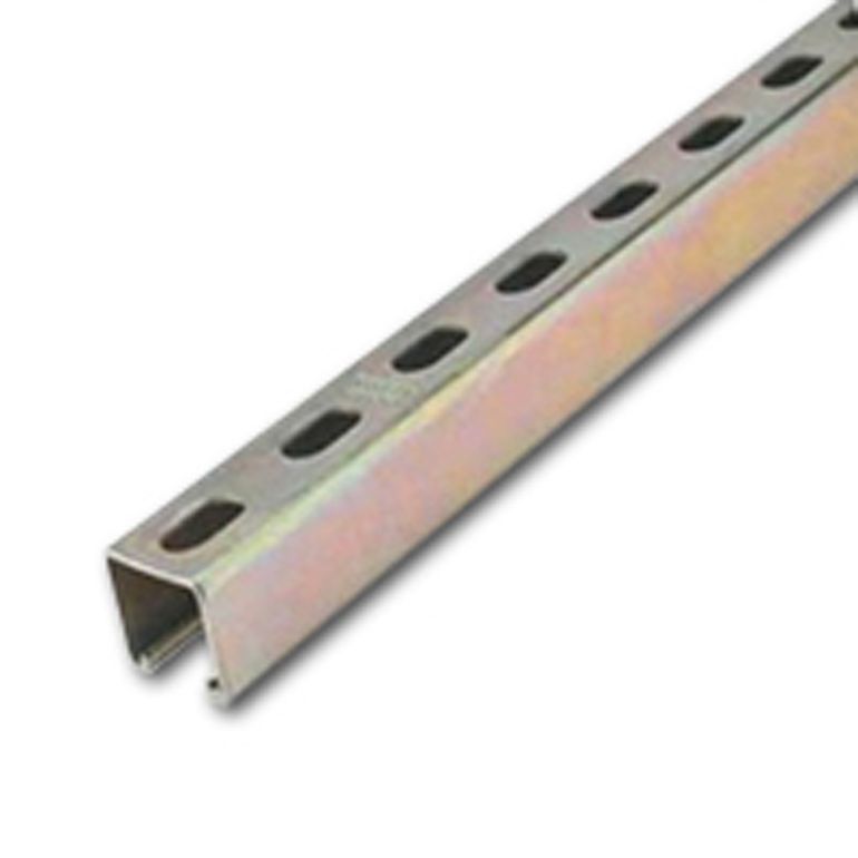 Stainless Steel Square Strut Slotted 15/8" x 10 Feet K.L. Jack