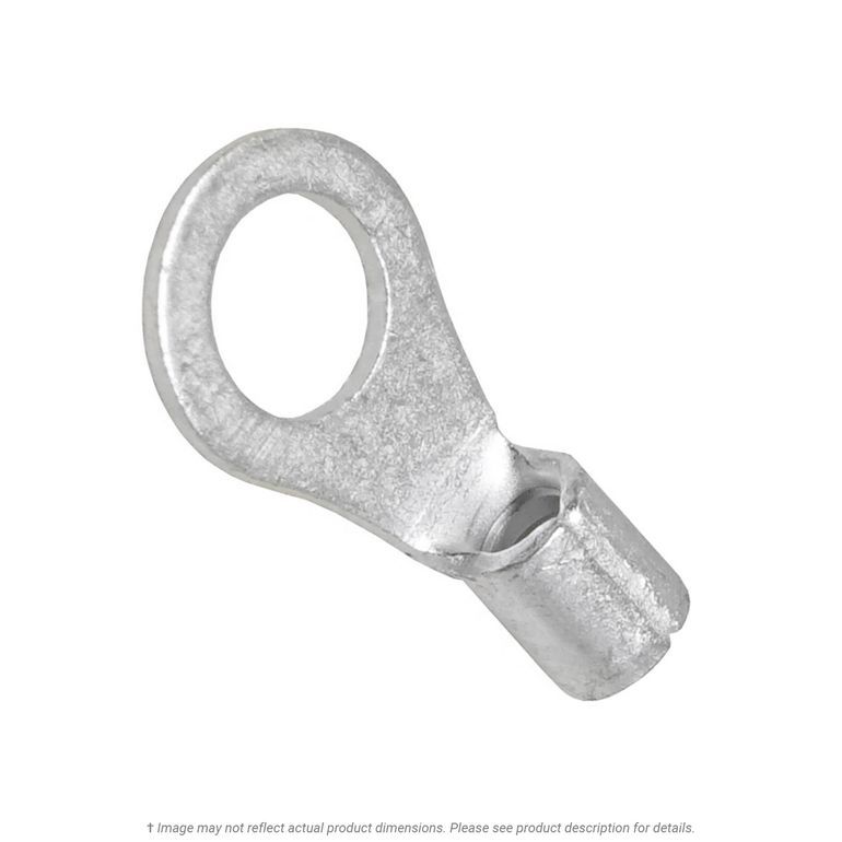 Non-Insulated Ring Term 16-14 AWG, #10 Stud - 50 Pack | K.L.