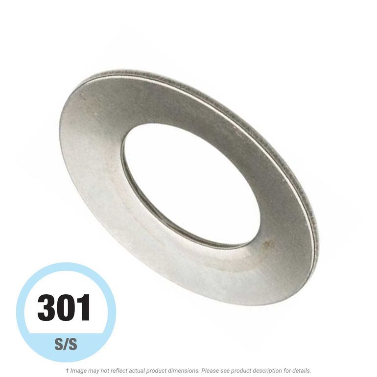 0.188 PK10 Belleville SS Disc Spring 0.188 PK10 Belleville SS Disc Spring