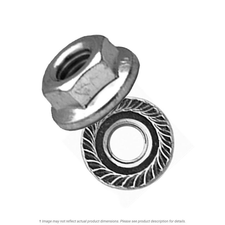 25 M8-1.25 Flange Exhaust Locknut Copper Plated 13mmhex 1/2 M8