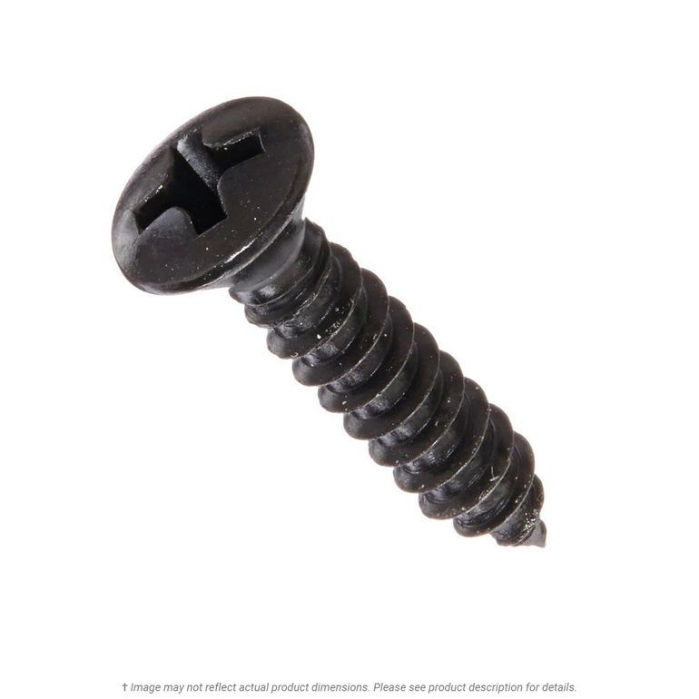 8 x 3/4" Black Oxide Phillips Oval Head Tapping Screw 100 per Box