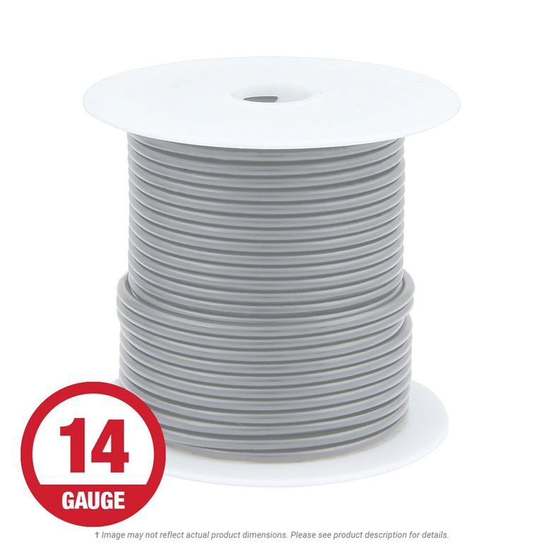 14 Gauge Stranded Copper Primary Wire – Green/Yellow, 250ft Spool – 105°C PVC (ACDC)