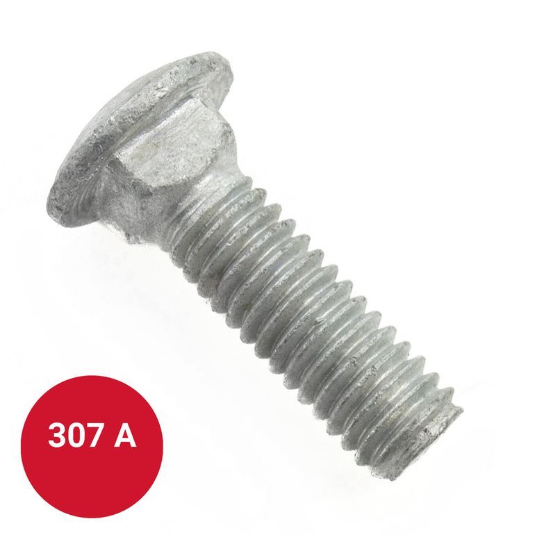3/8"16 x 2" HotDip Galvanized Carriage Bolt K.L. Jack