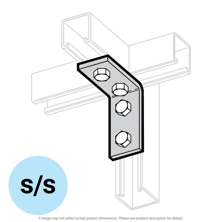 Stainless Steel Corner Angle 4Hole 90° K.L. Jack