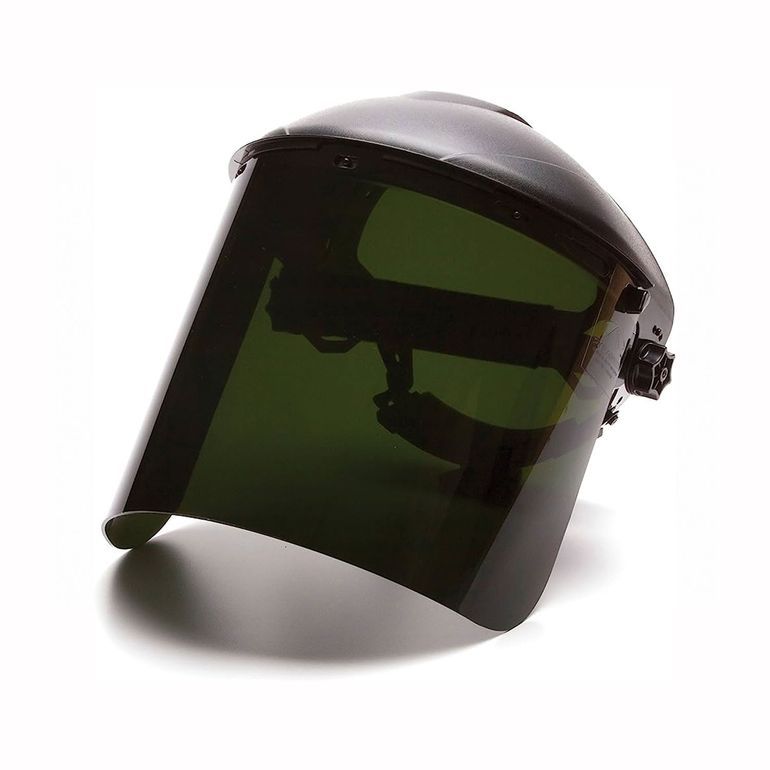 Pyramex S1250 Green Tinted Shade IR5 Face Shield | K.L. Jack